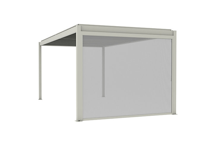 Store latéral pour pergola Cameo autoportante l. 2,88m Blanc