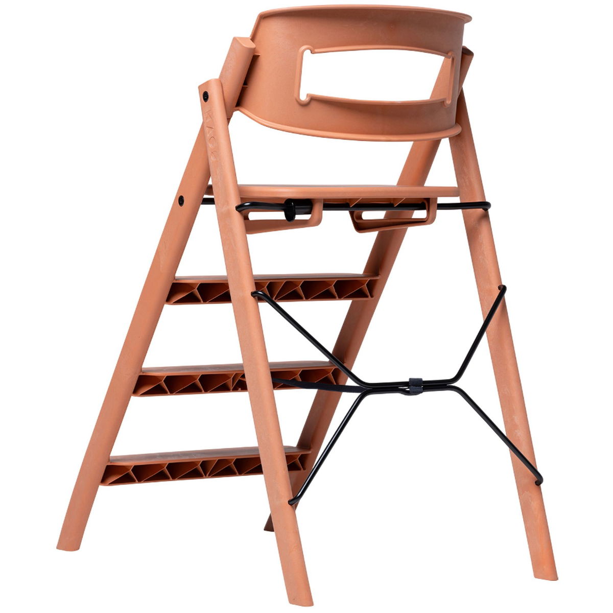 KAOSKAOS   Klapp Hochstuhl Recycelter Kunststoff terracotta pink