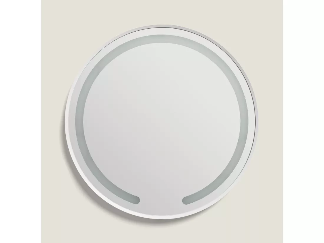Miroir Salle de Bain avec Éclairage LED Anti-buée Ø60 cm Nour Sélectionnable (chaud-neutre-froid)