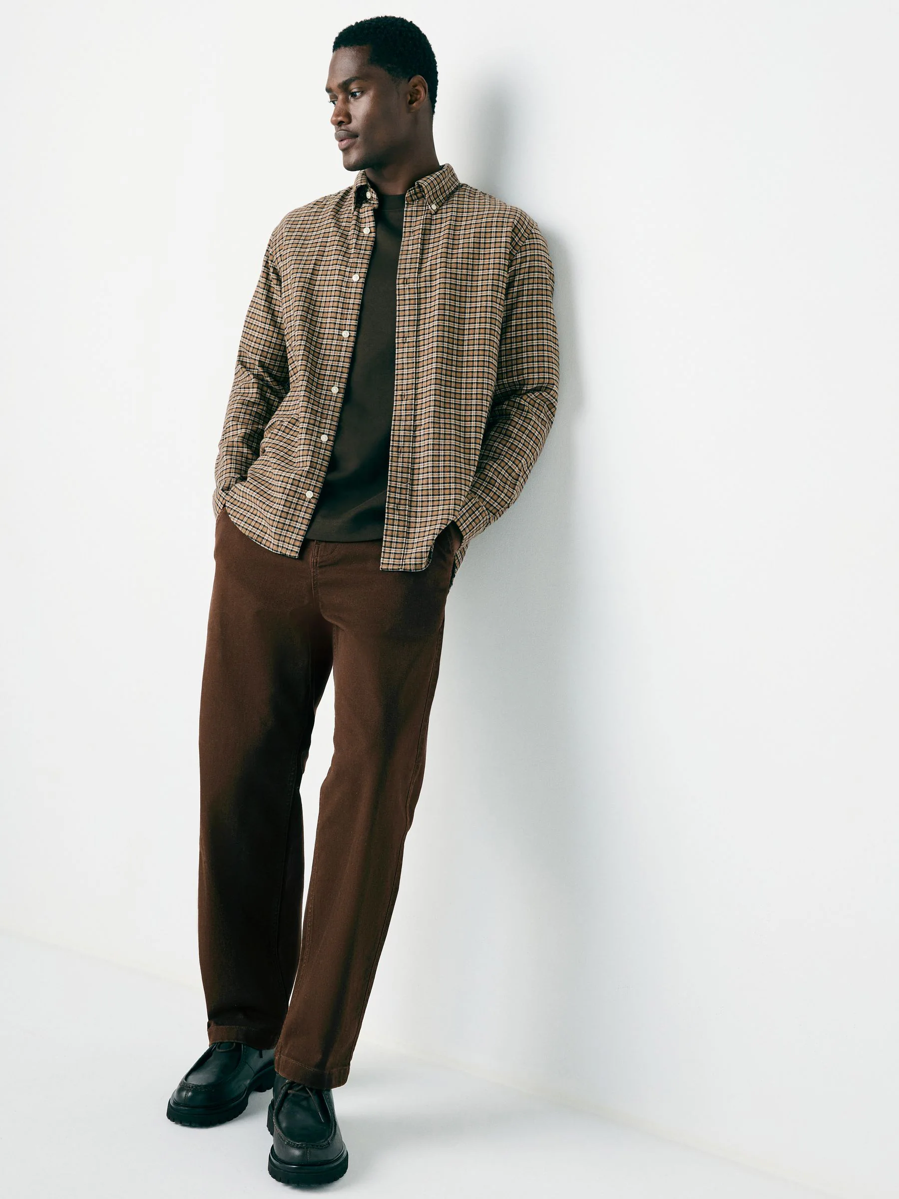 Bruin - Relaxed fit - Authentic Cotton Rich Stretch Trousers