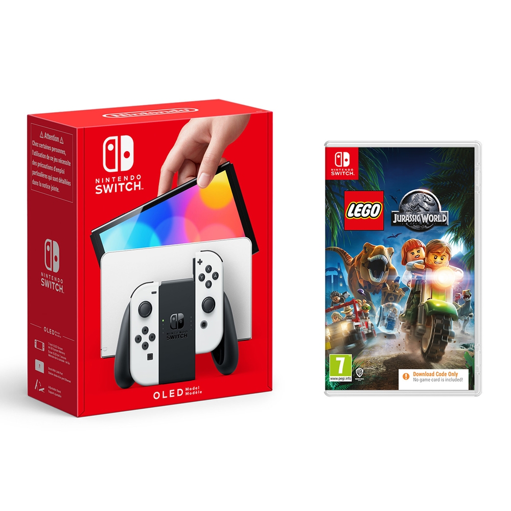 Nintendo Switch OLED-Konsole (weiß) & Select-Code im Spiel