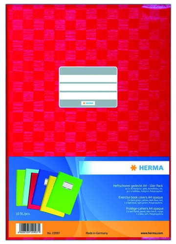 Herma Heftschoner gedeckt 6 Farben DIN A4 10 Stück