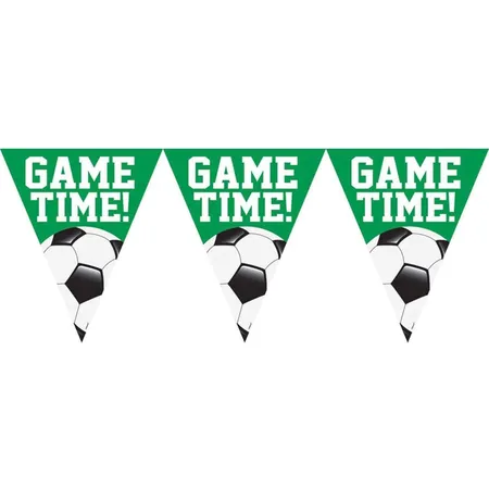 amscan Wimpelkette Fußball Game Time 3,65 m