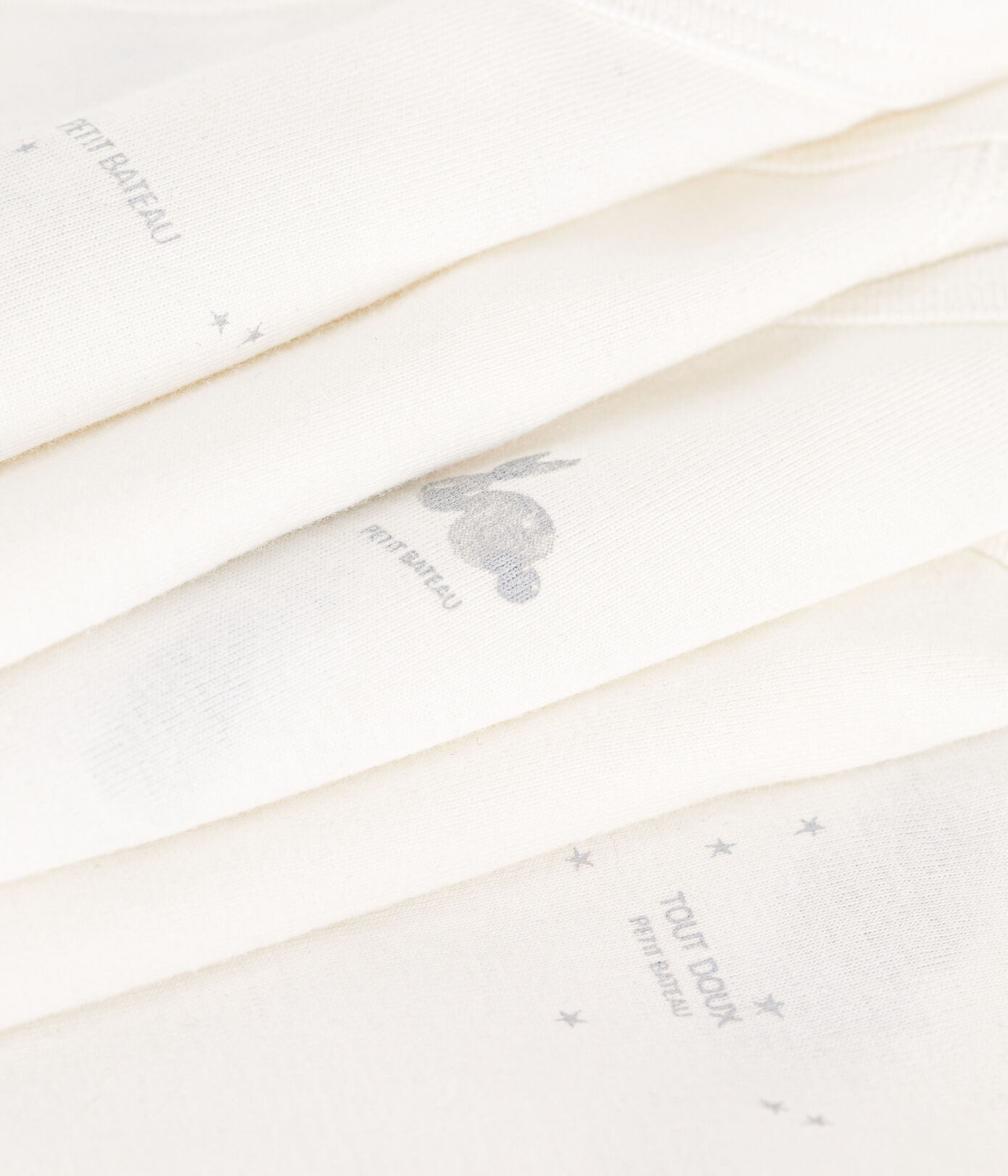 Lot de 5 bodies croisés manches longues en coton