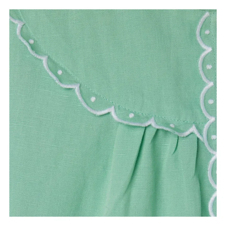 Stella McCartney Kids Robe Lin | Vert d'eau