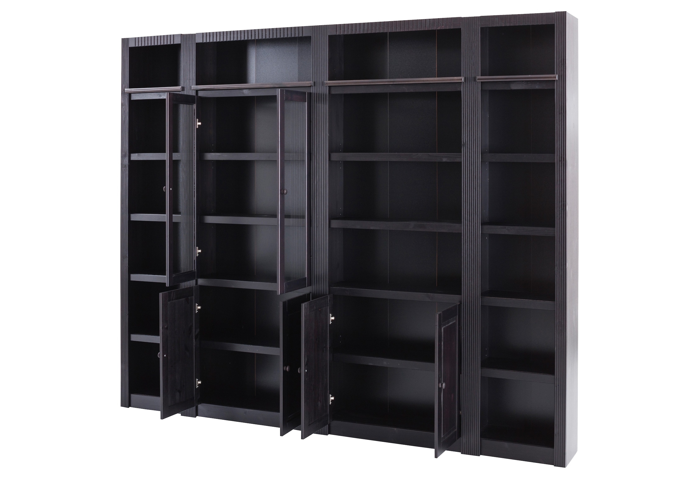 Home affaire Bücherwand »Bergen« aus massivem schönen Kiefernholz, Breite 255 cm