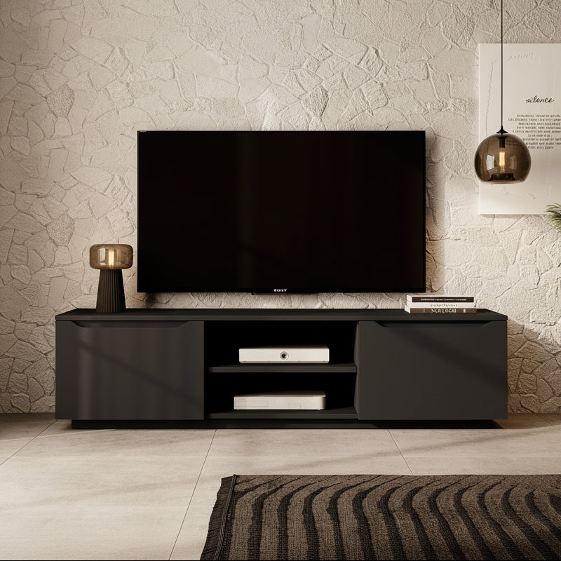 Fairmont - TV-Meubel - Mat zwart - 160 cm