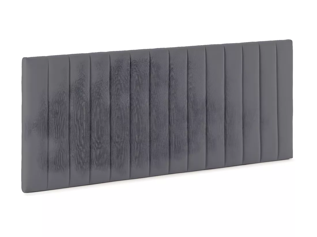 Tête de lit tapissée Eris 160x60 cm Gris foncé