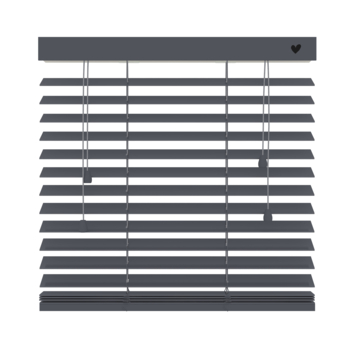 vtwonen houten jaloezie 50 mm basalt (kleurnr. 955) 60x180 cm (bxh)