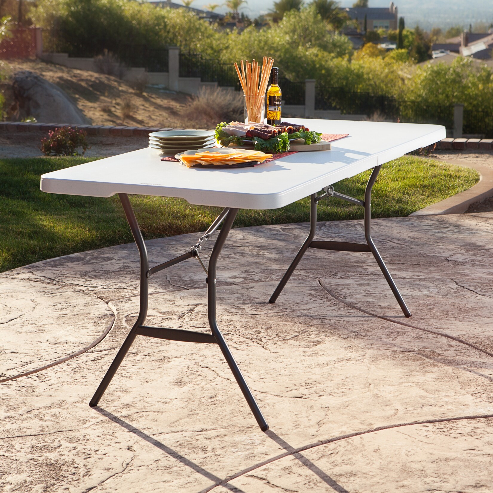 Lifetime Kunststoff Klapptisch 183x76 cm