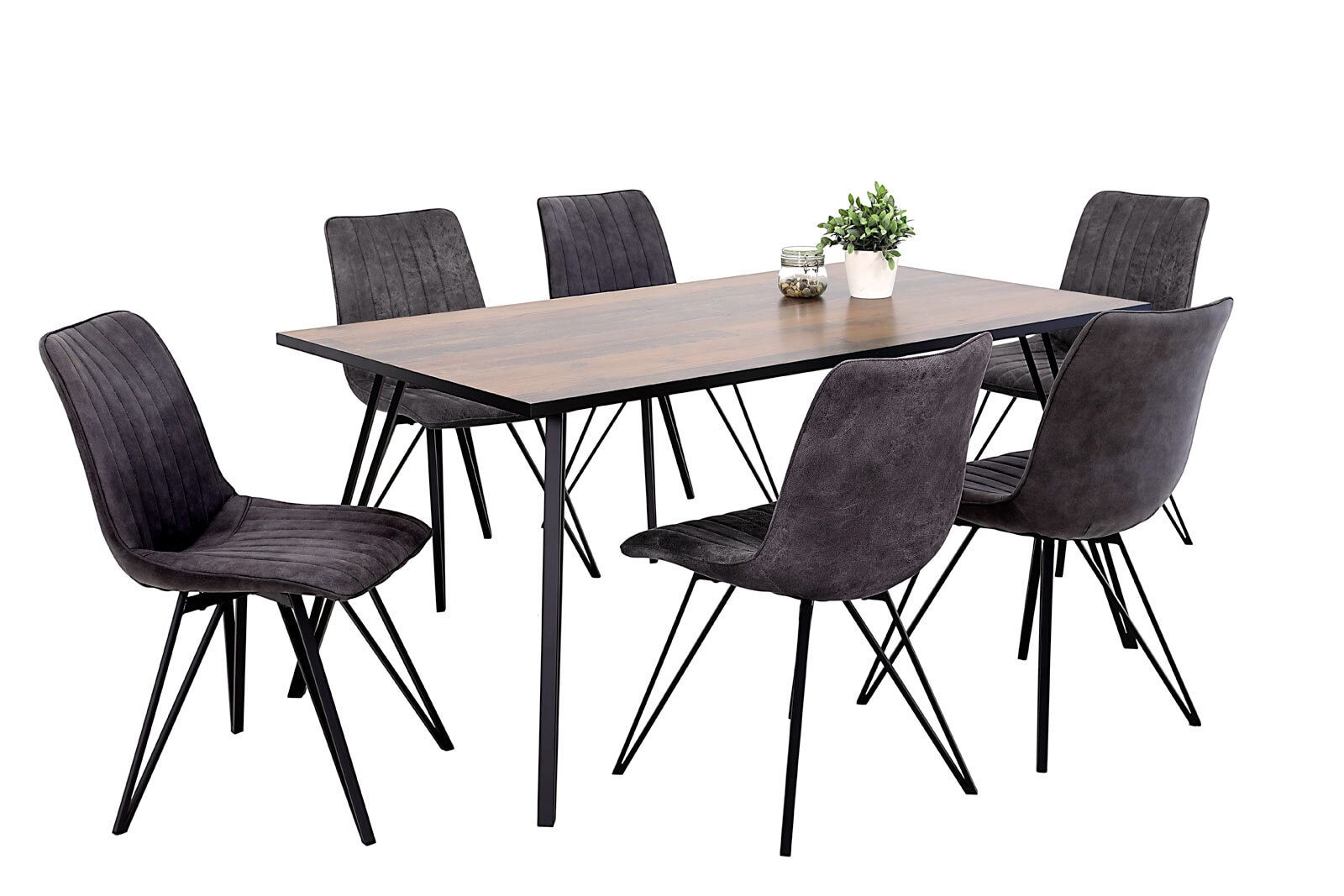 Stuhl Marie Vintage Anthrazit