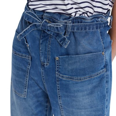 Jean femme Denim Paperbag PLEASE