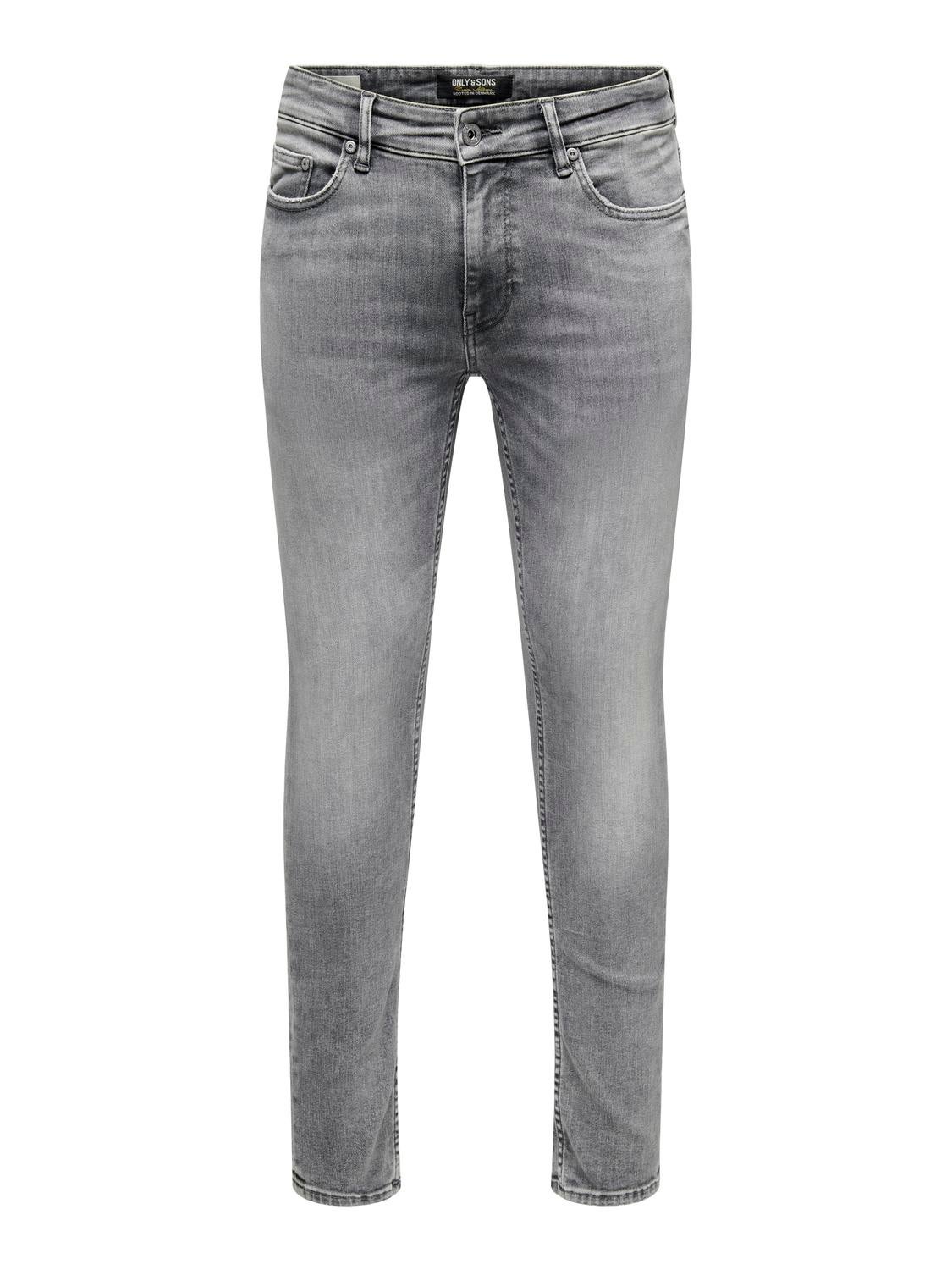 ONSWARP Niedrige Taille Skinny Fit Jeans Medium Grey Denim