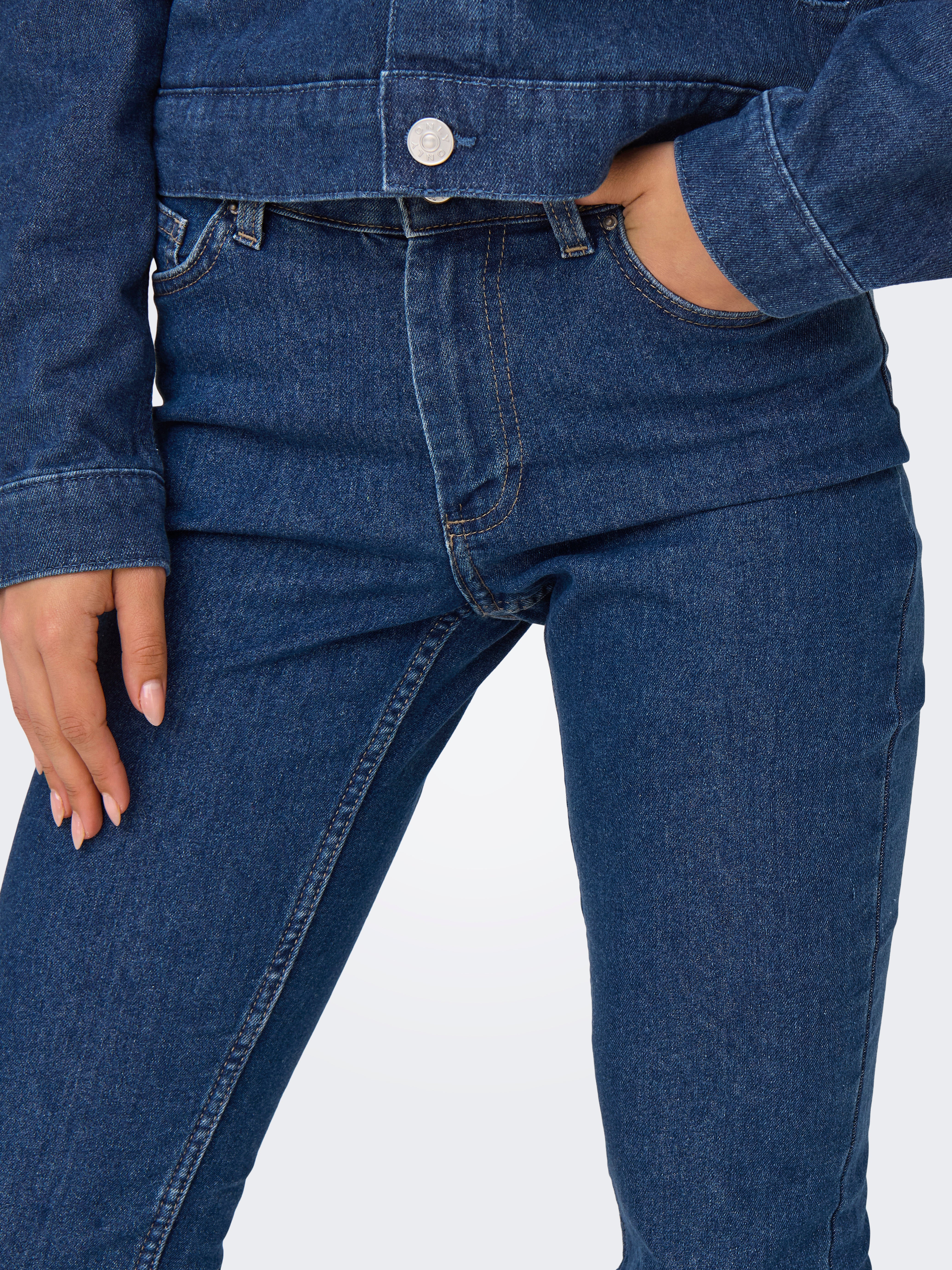 ONLHUSH Skinny Fit Jeans Dark Blue Denim