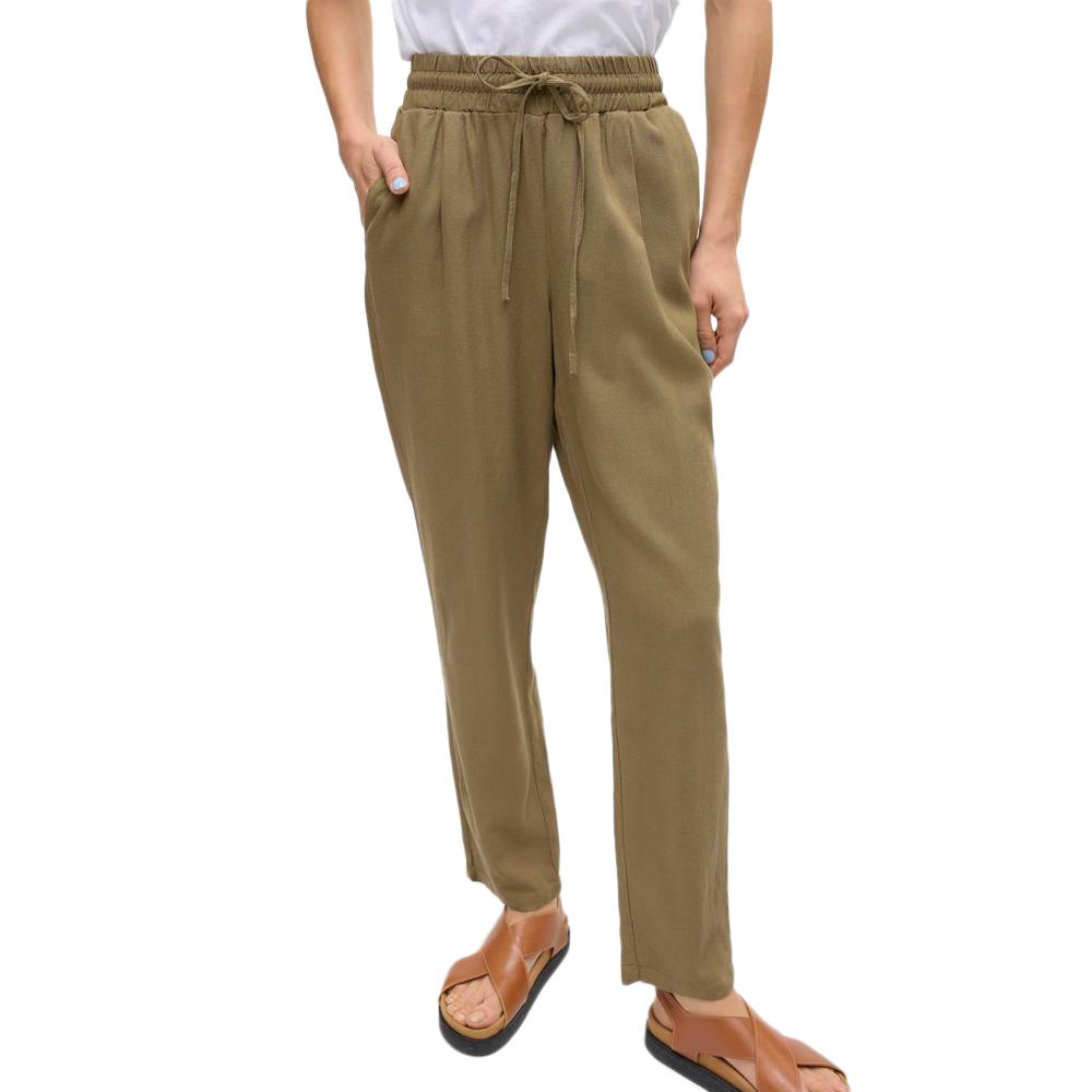 Vero Moda Pantalon Fluide Kaki Femme Vero Moda Jesmilo