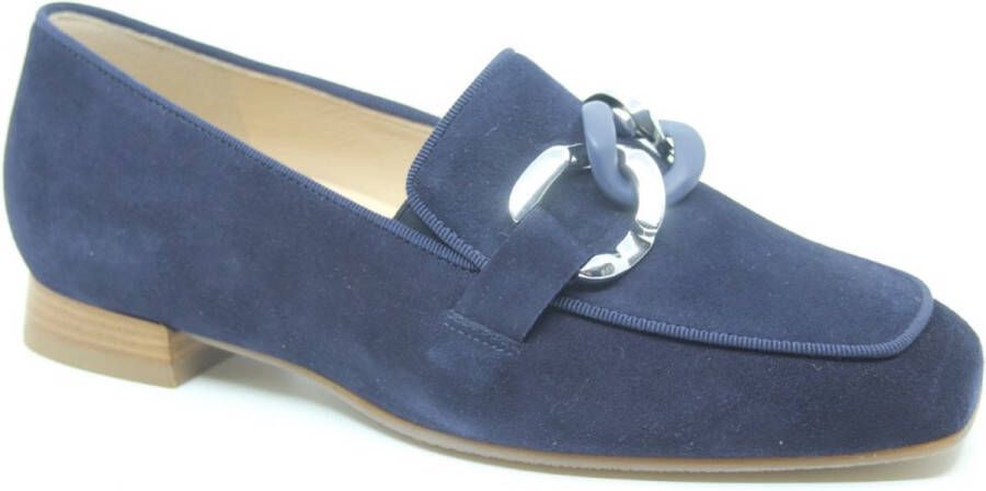 HASSIA Loafers Dames Napoli 0856 Maat: 43 Materiaal: Suède Kleur: Blauw