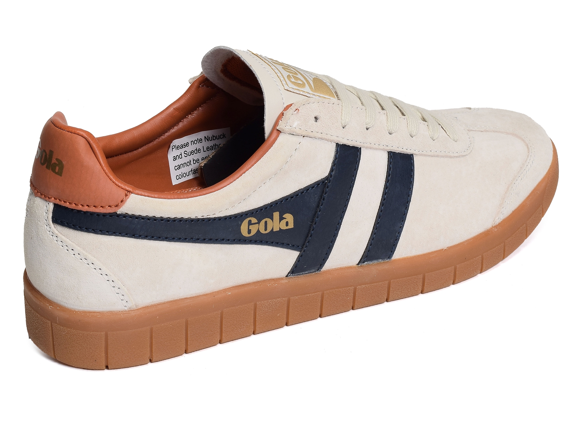Hurricane suede trainers blanc marine