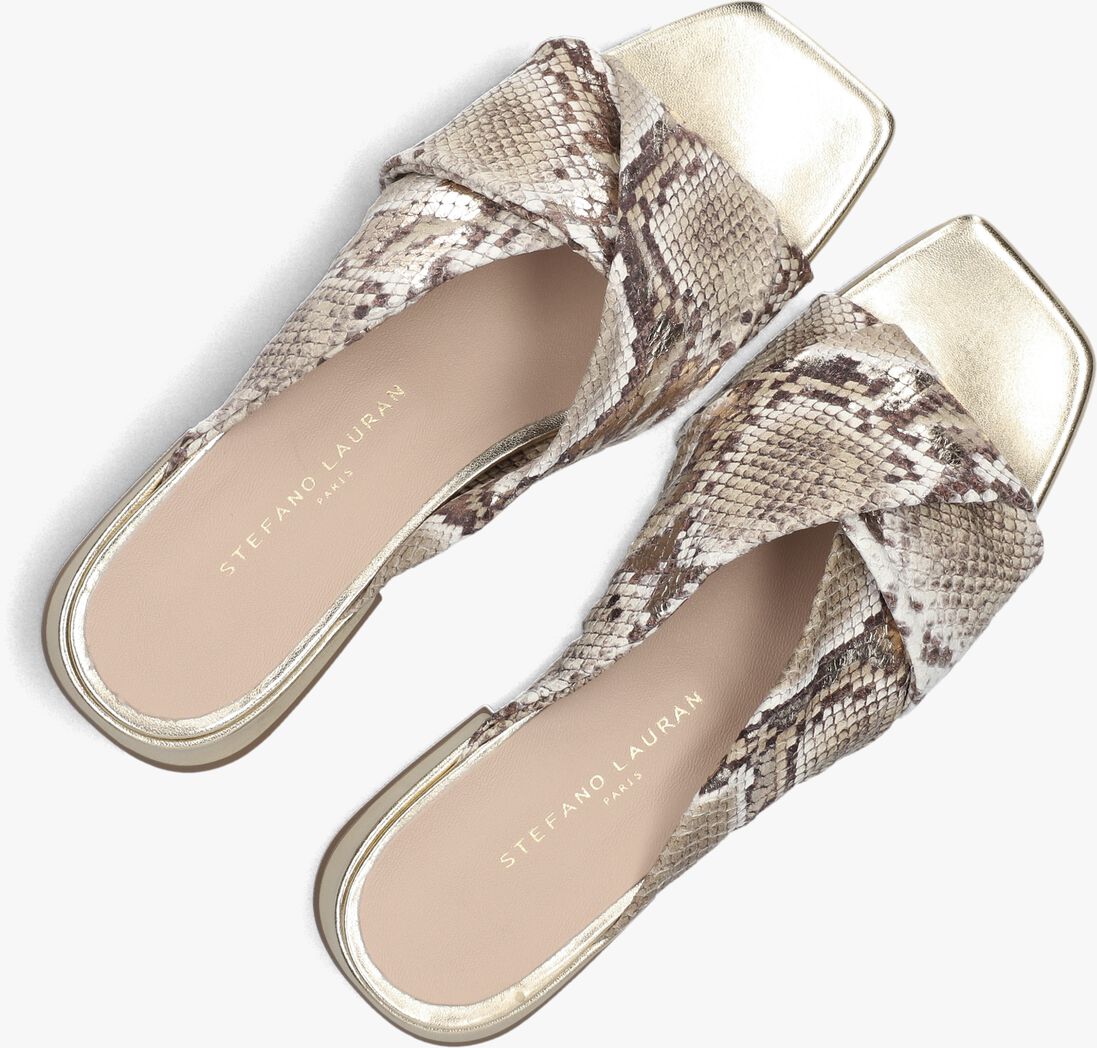 gouden stefano lauran slippers siena