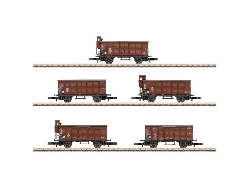 Märklin Type G10 godsvognssæt, Z (1:220), 15 År, 5 stk