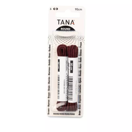 Lacets ronds 90 cm marron TANA