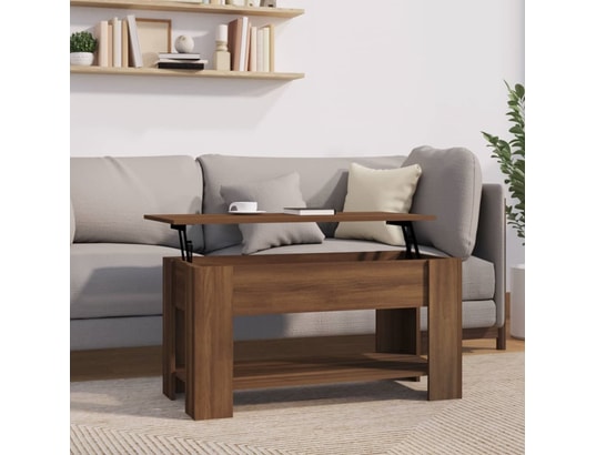 VIDAXL - Table basse chêne marron 101x49x52 cm bois d'ingénierie