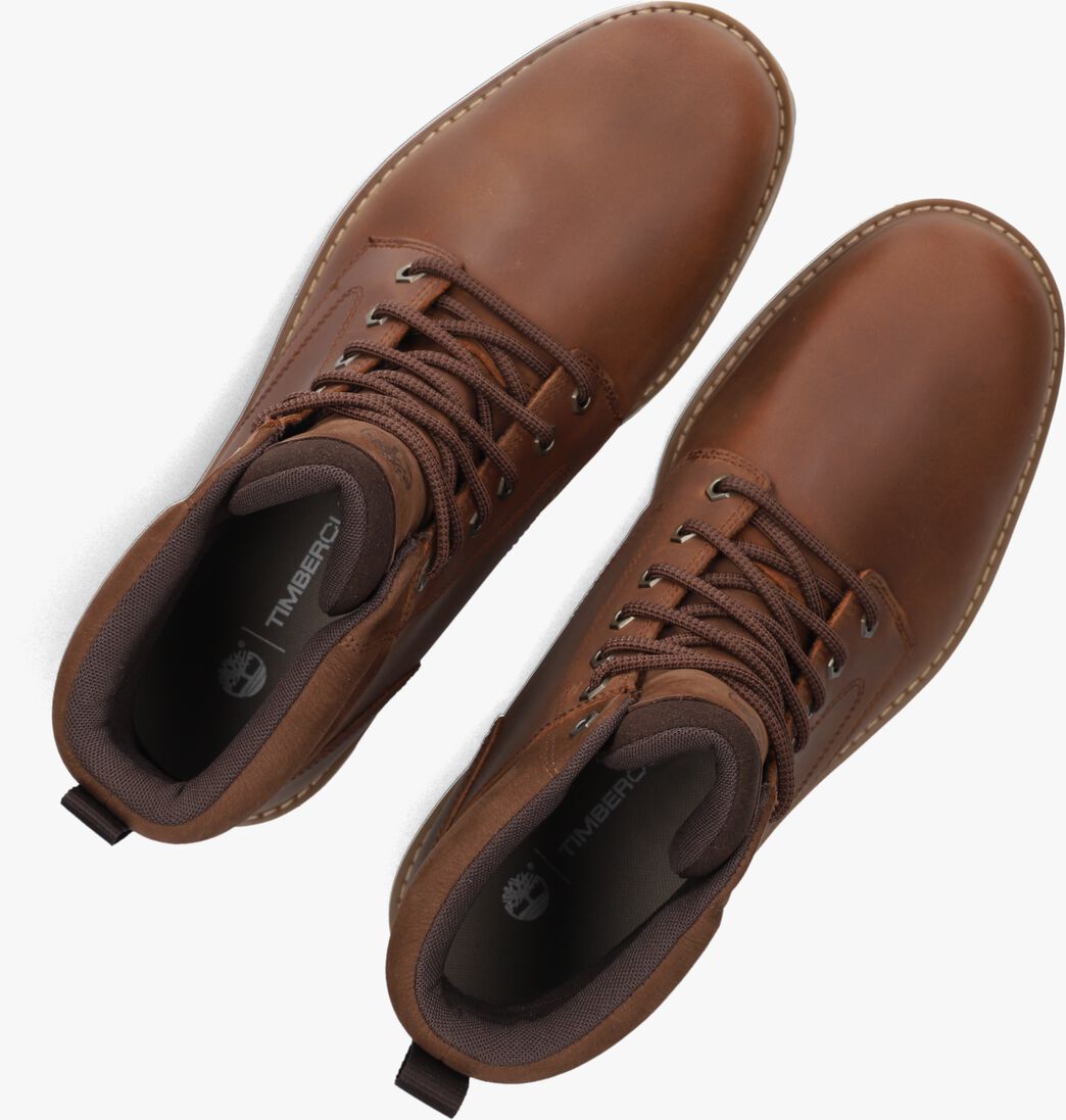bruine timberland veterboots britton road mid lace up