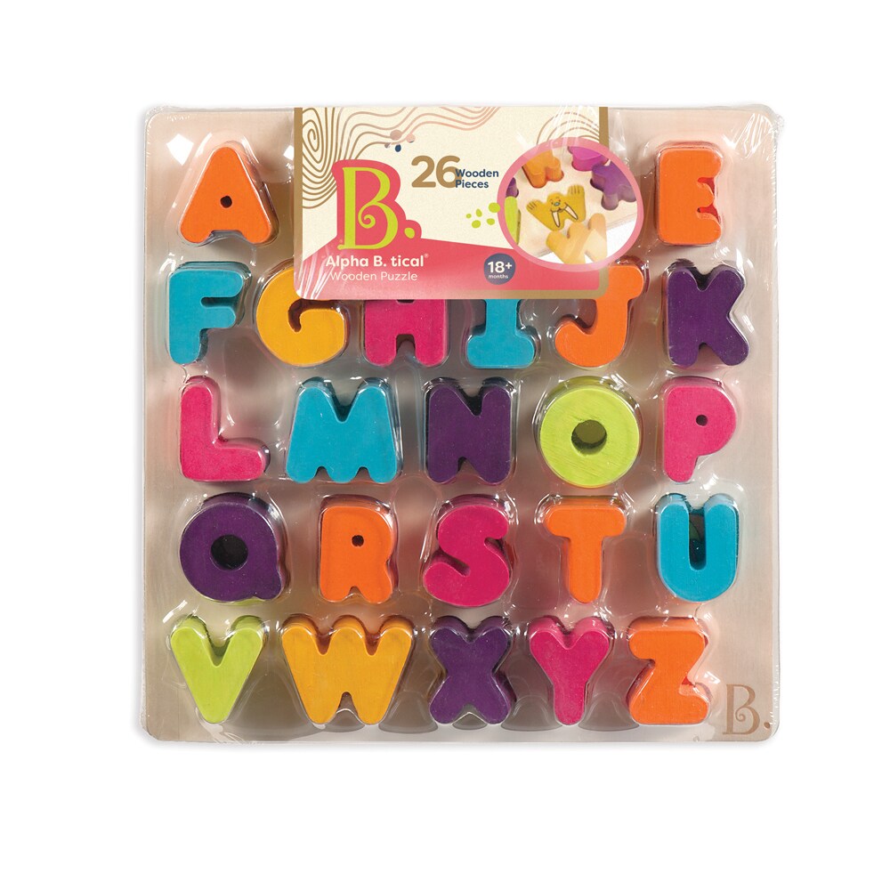 B.TOYS B. Alpha. B. tical - Buchstabenpuzzle aus Holz 26-teilig