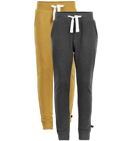 Minymo Sweatpants - 2-pak - Karrygul/Koksgr?