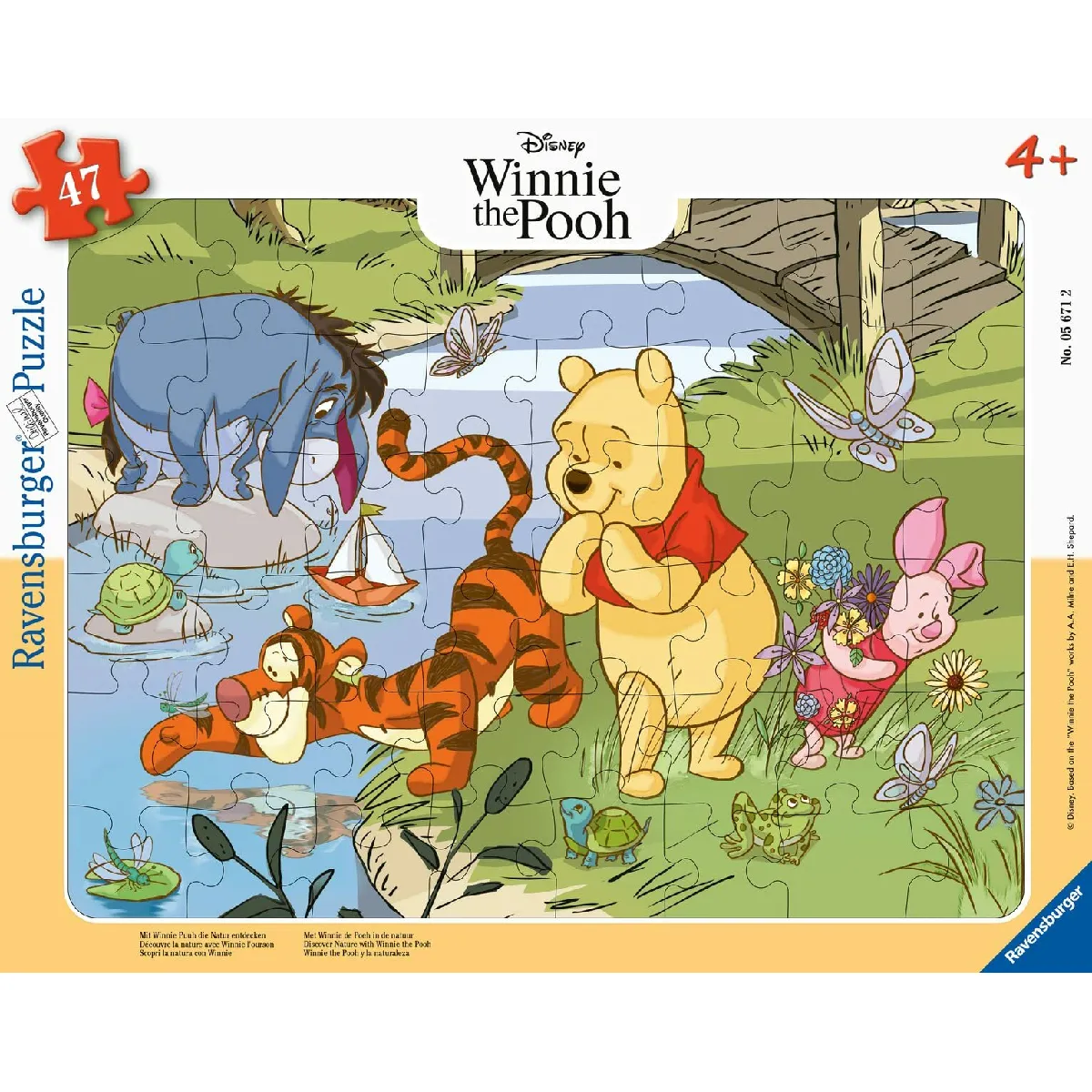 Ravensburger Winnie l'Ourson - Puzzle Cadre 47 pièces