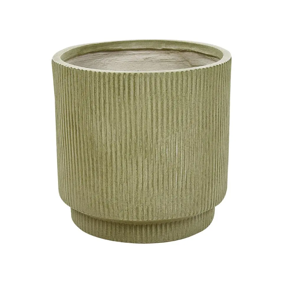 DARIA - Bloempot - 37 x 37 x 37 cm - Groen - Kleivezels