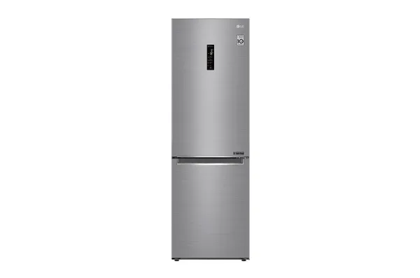 LG Refrigerator GBB71PZDMN A  , Free standing, Combi, Height 186 cm, No Frost system, Fridge net capacity 234 L, Freezer net capacity 107 L, Display, 36 dB, Silver