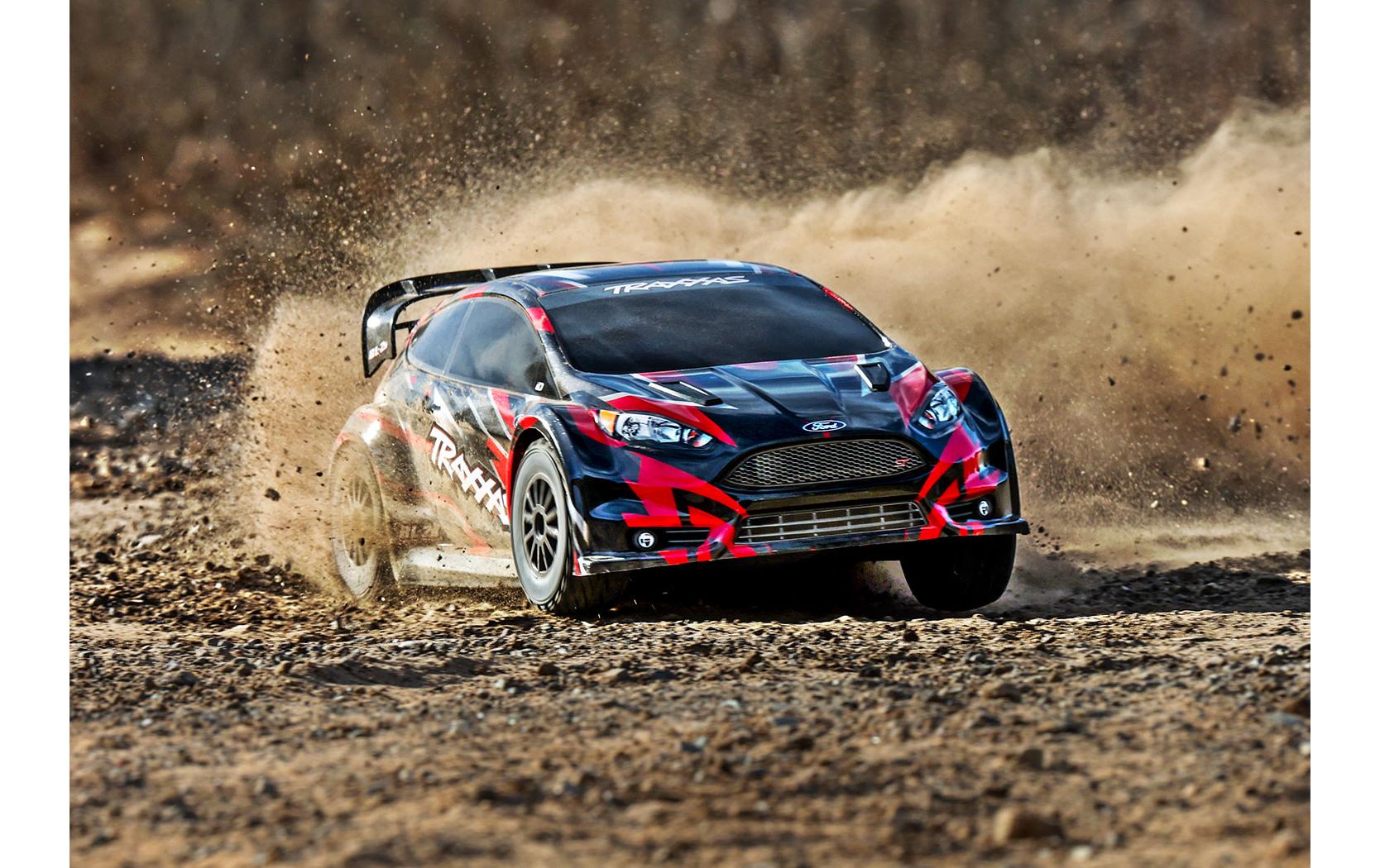Rally Ford Fiesta ST BL-2S 4WD Rot, ARTR, 1:10<br>Robustes RC Rallyauto mit Brushless Antrieb
