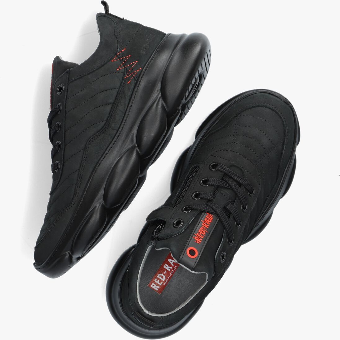 RED-RAG zwarte red-rag lage sneakers 13541