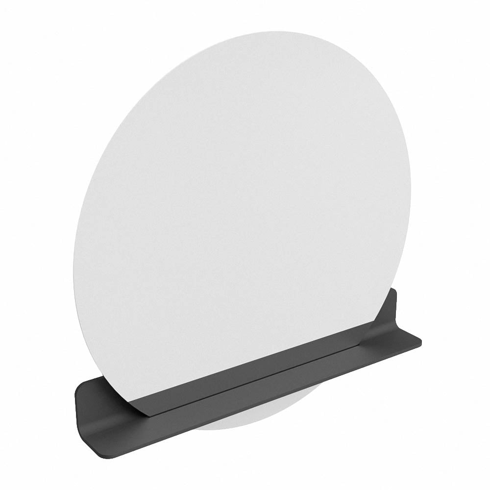 Mondiaz Spot spiegel rond Ø90cm met planchet dark grey