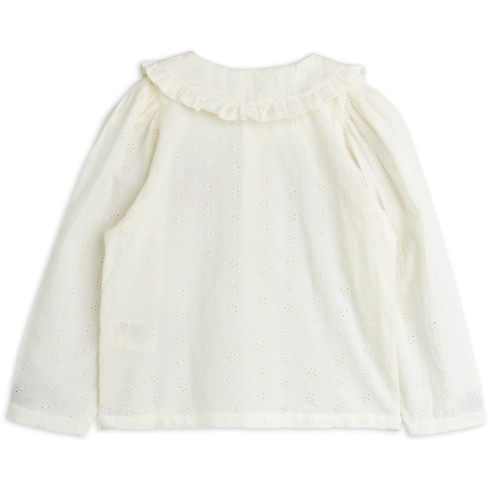 Køb Mini Rodini White Strawberry Emb Schiffli Bluse