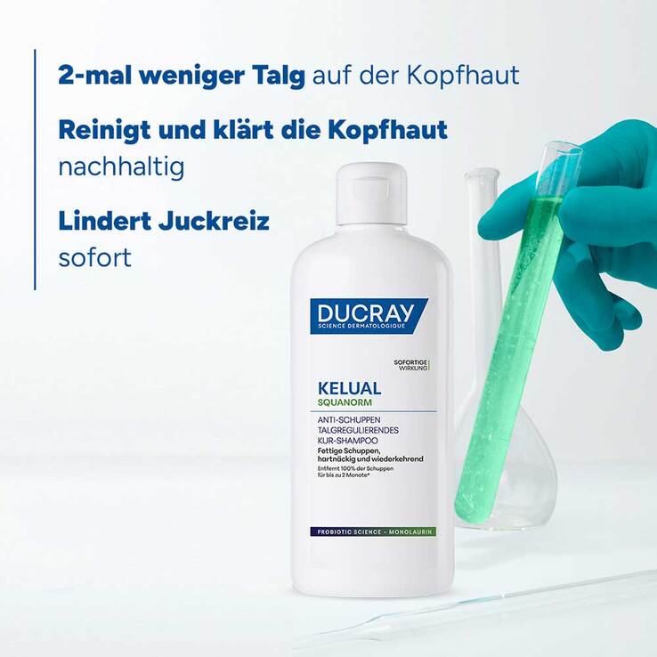 Ducray Kelual Squanorm Anti-Schuppen Shampoo fettig, 400 ml