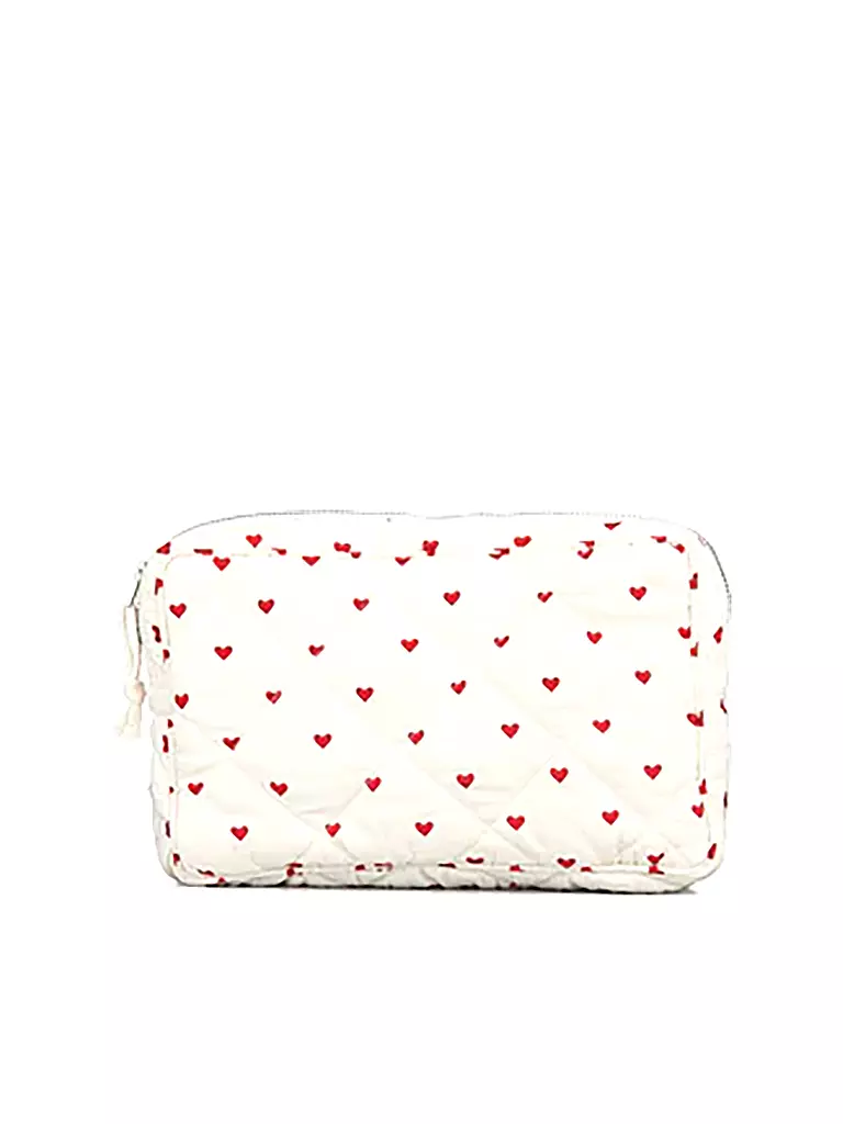 BECKSÖNDERGAARD Kosmetiktasche AMOR MALIN MINI BAG Offwhite/Red rot