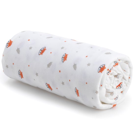 Drap housse en jersey bio   Renard        70 x 140 cm   de               Petit à petit