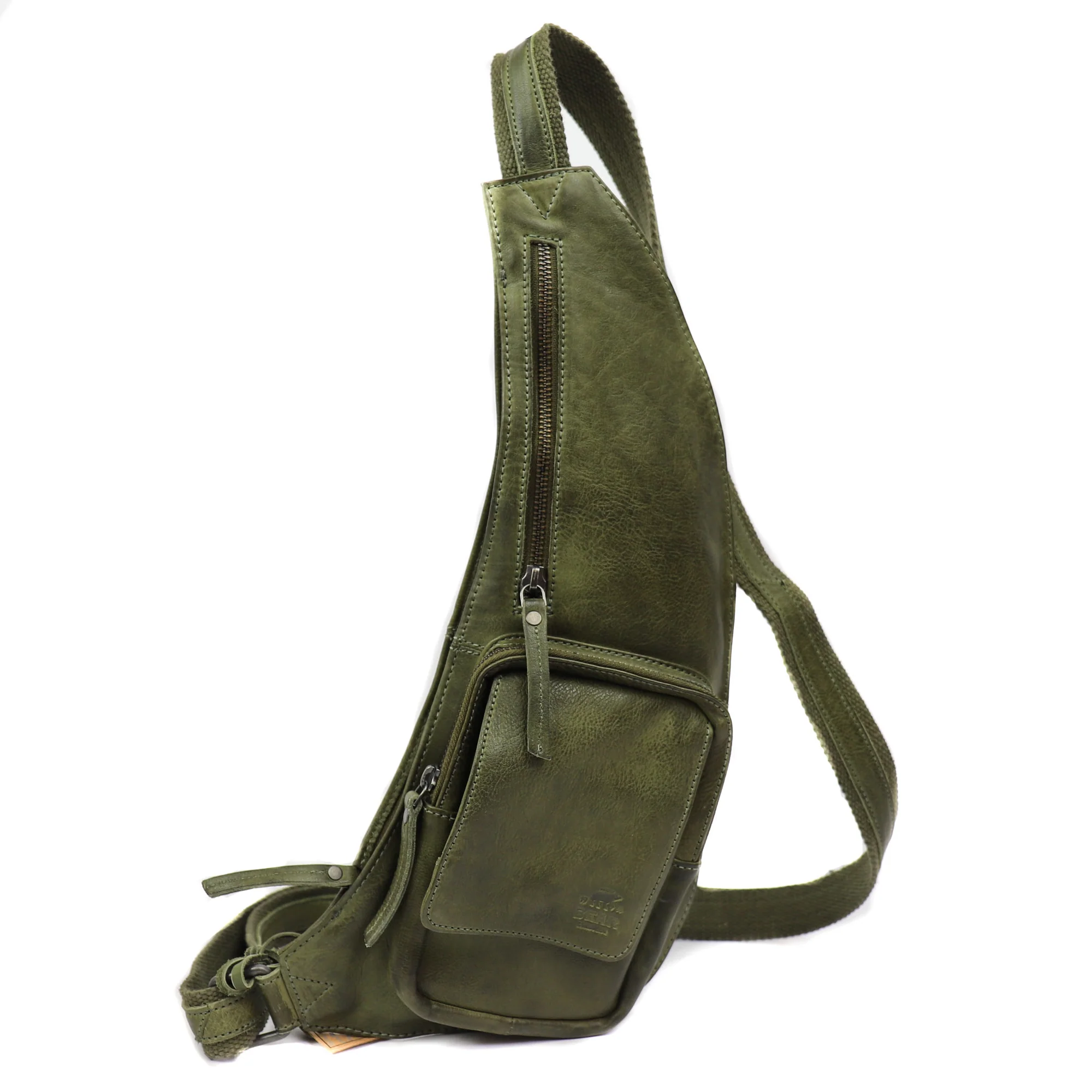Bear Design Callisto Pelle Crossbody Tas Han Groen CP1817