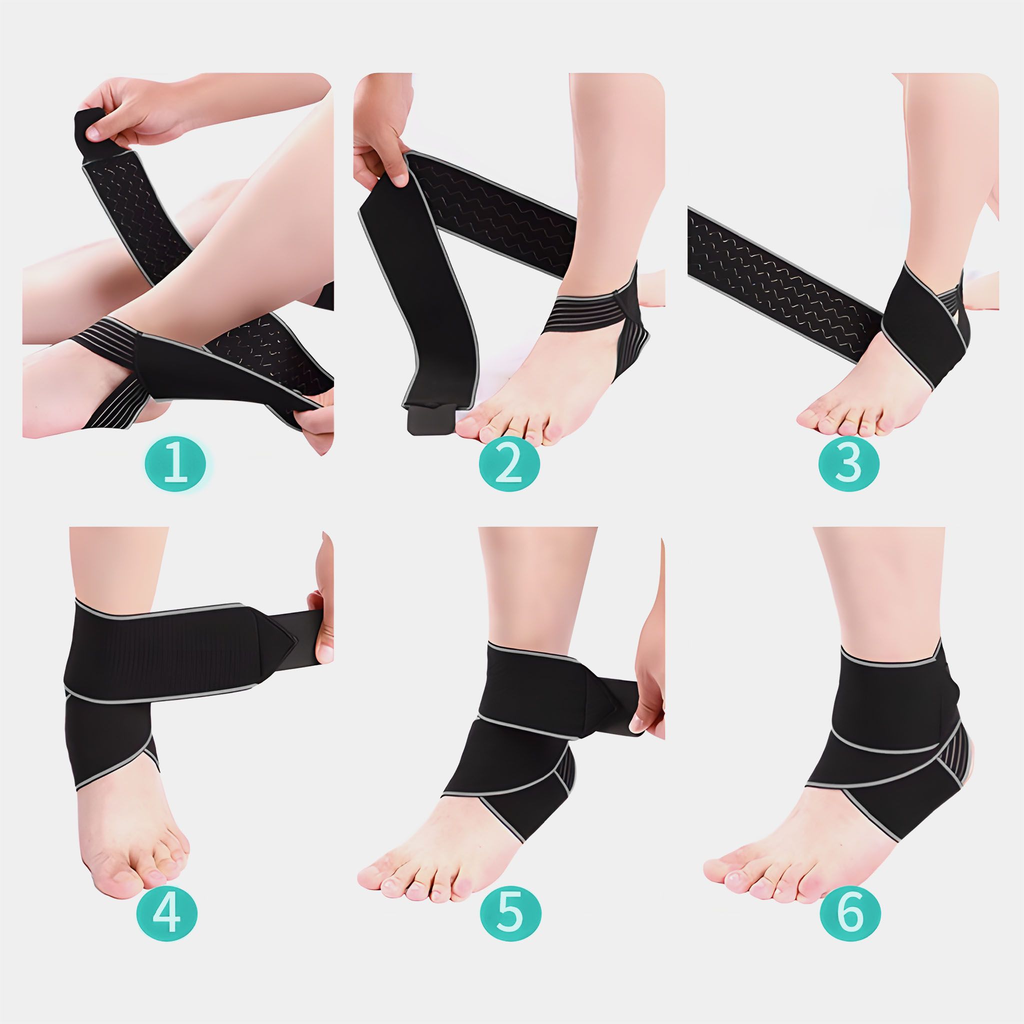 SHAPEVITAL Sprunggelenkbandage | Stabilisiert das Fußgelenk | ruschfest