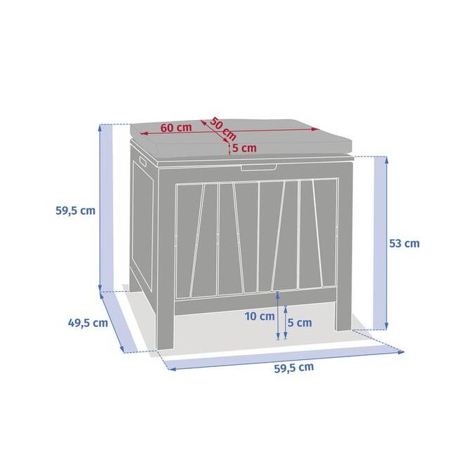 Coffre de rangement LODGIA Beige