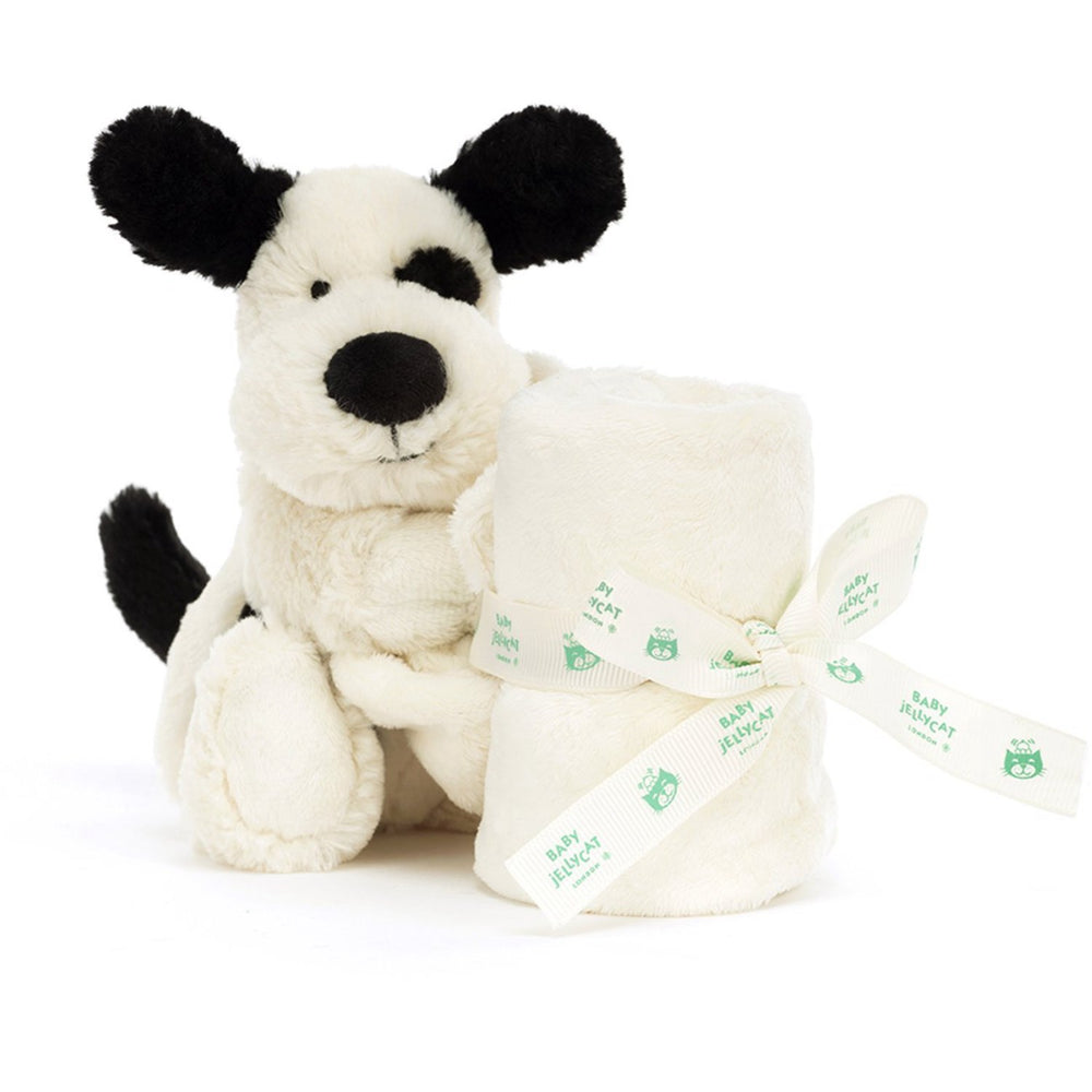 Køb Jellycat Bashful Black & Cream Hvalp Nusseklud