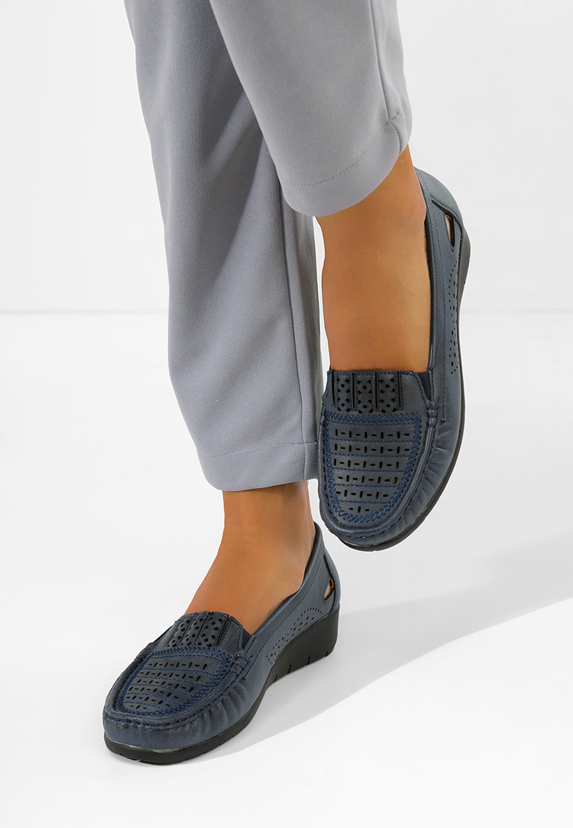 Mocassins femme marine Genovia