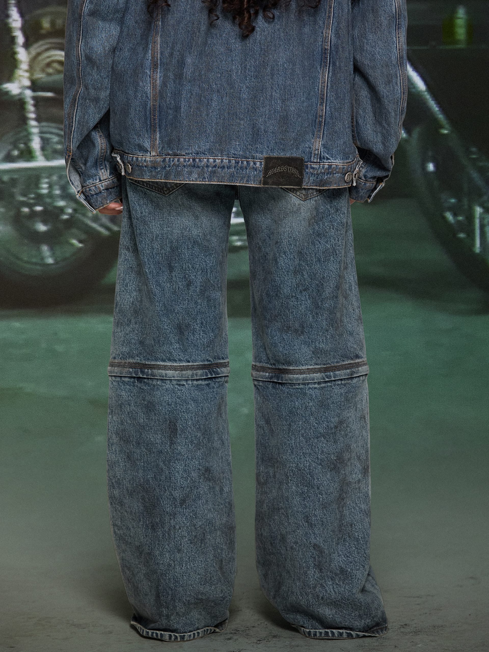 Calça jeans HARDSTONE com zíper removível