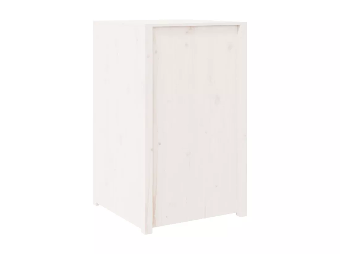 Armoire de cuisine d'extérieur blanc bois de pin massif