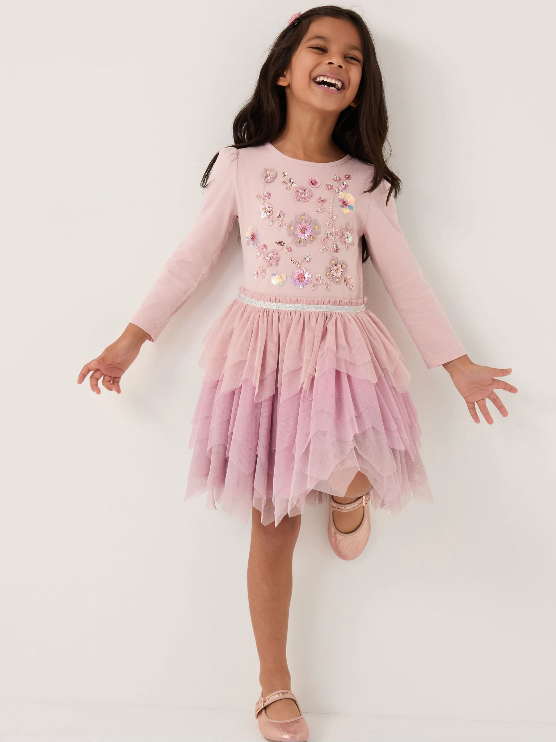 Monsoon Floral Embellished Disco Dress