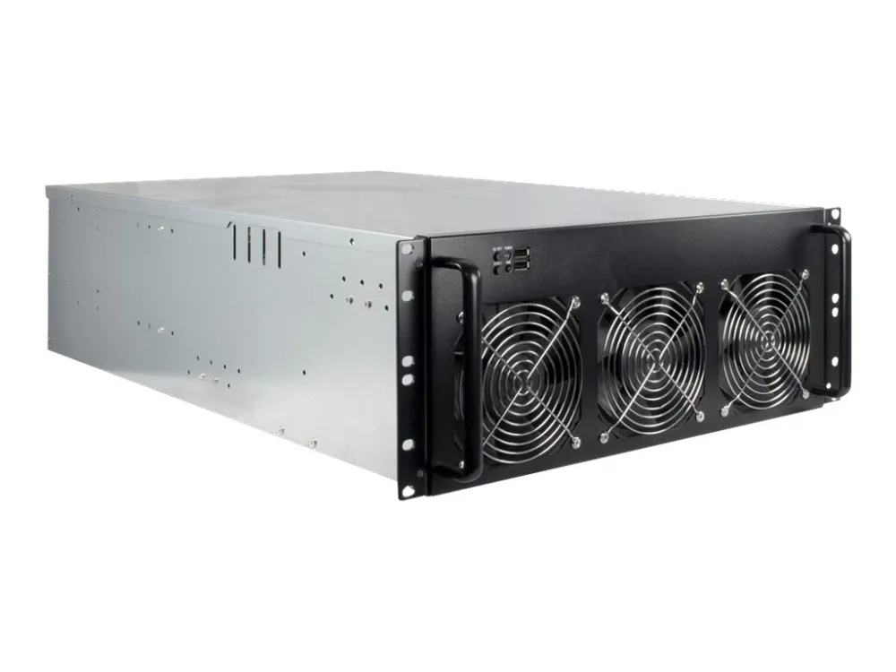 Inter-Tech 4W2 Mining Rack - Rack-monterbar - 4U - ATX - ingen strømforsyning (ATX) - USB