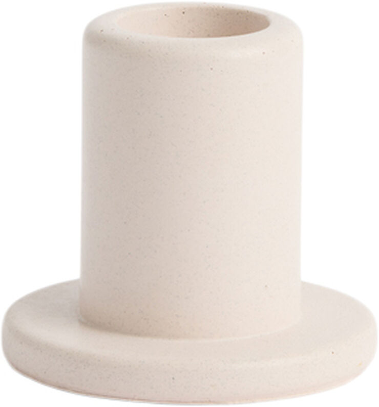 Hay Tube Candleholder Concrete-Small