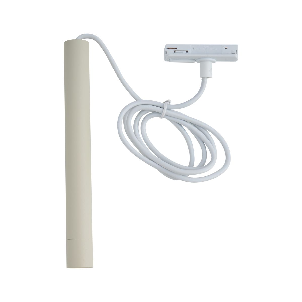 Moderne hanglamp beige met wit voor railsysteem 1-fase - Iconic Frini