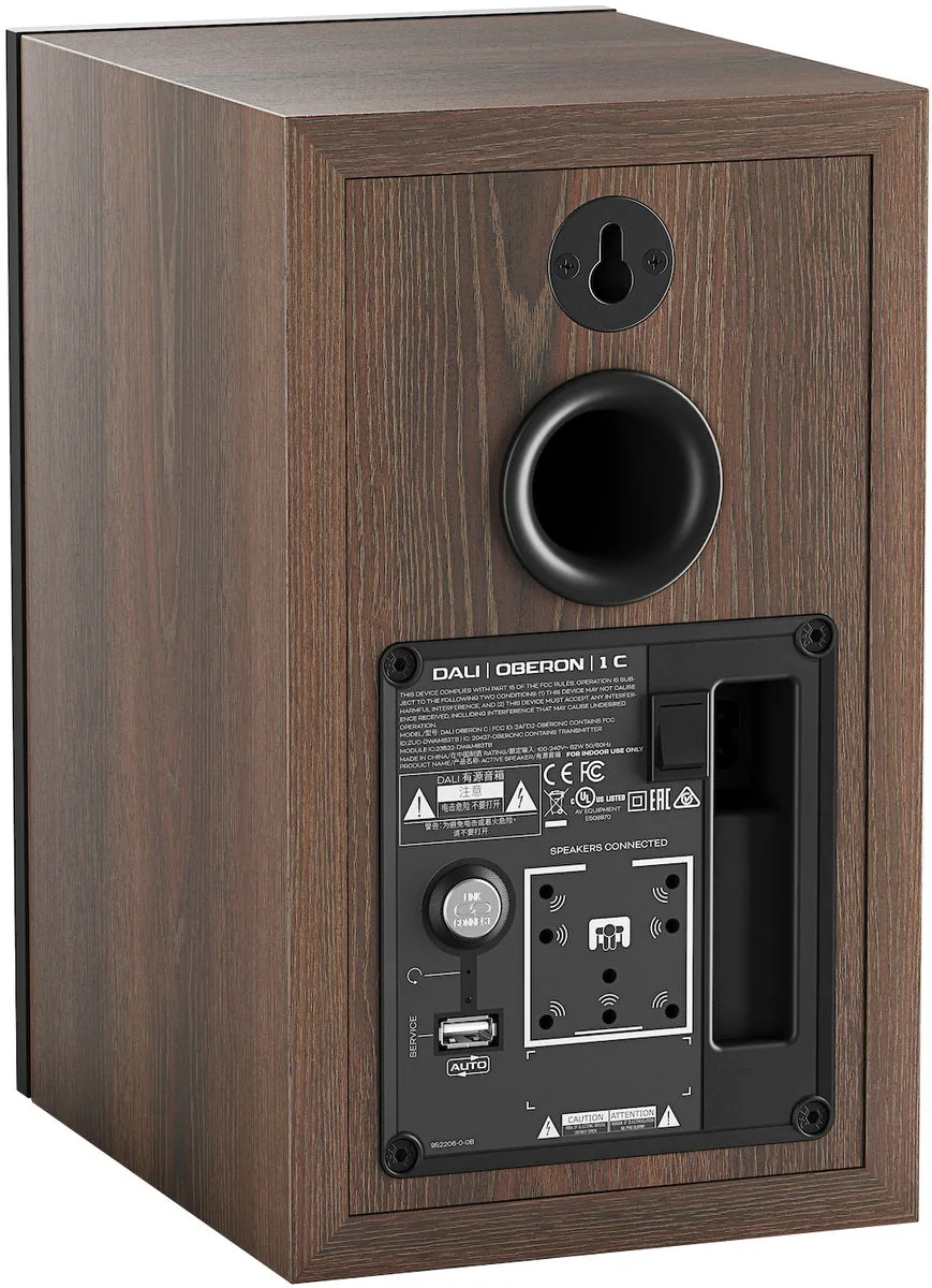 Dali Oberon 1 C Noyer Foncé   Sound Hub Enceintes sans fil hi-fi